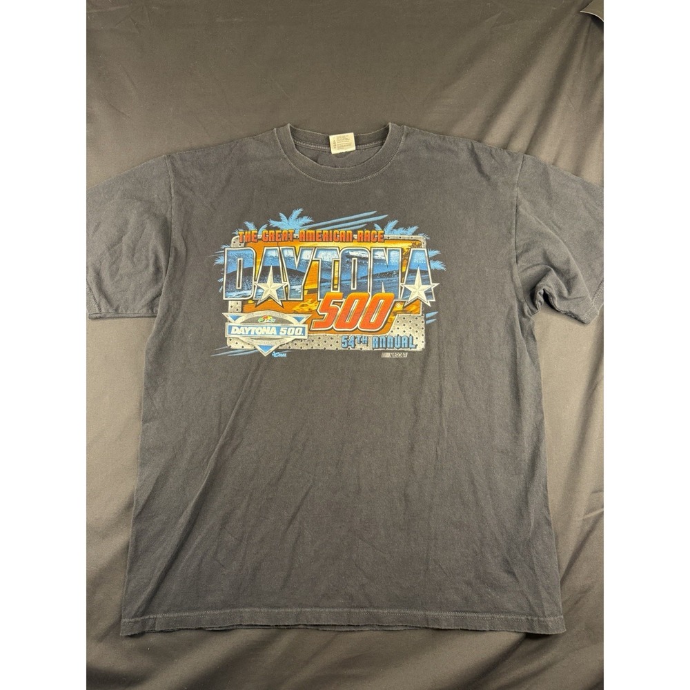 Vintage Chase Authentics 2012 Daytona 500 Shirt Great American Race Black, XL